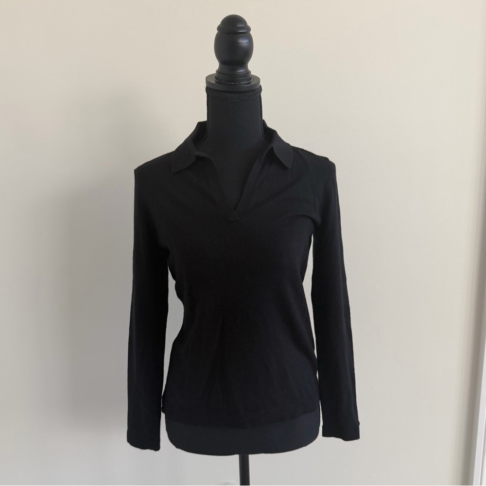 Massimo Dutti Knitted Polo Sweater